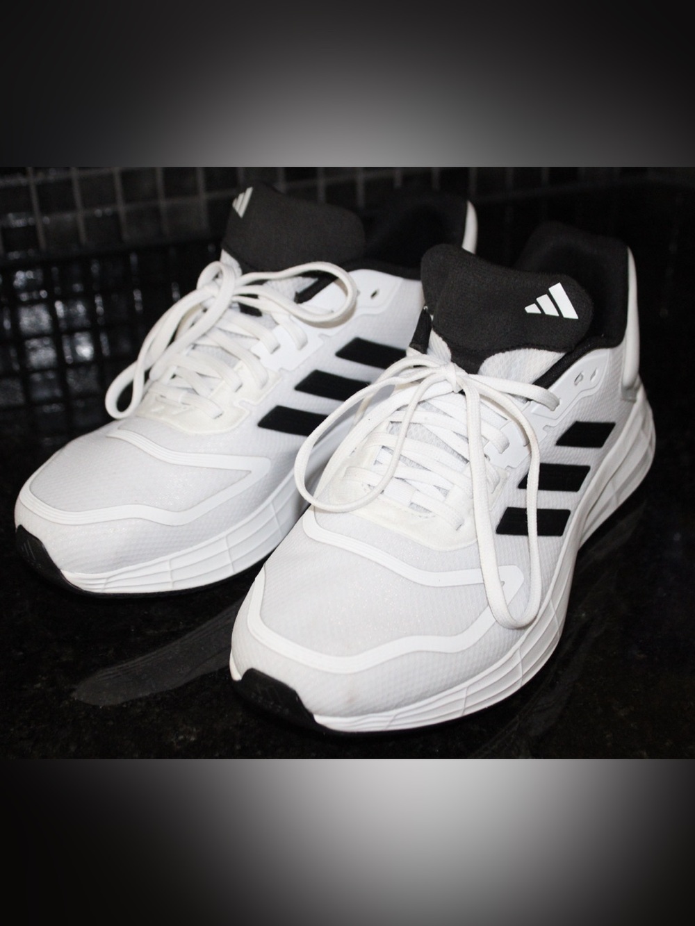 adidas White and Black Men's Athletic Sneakers